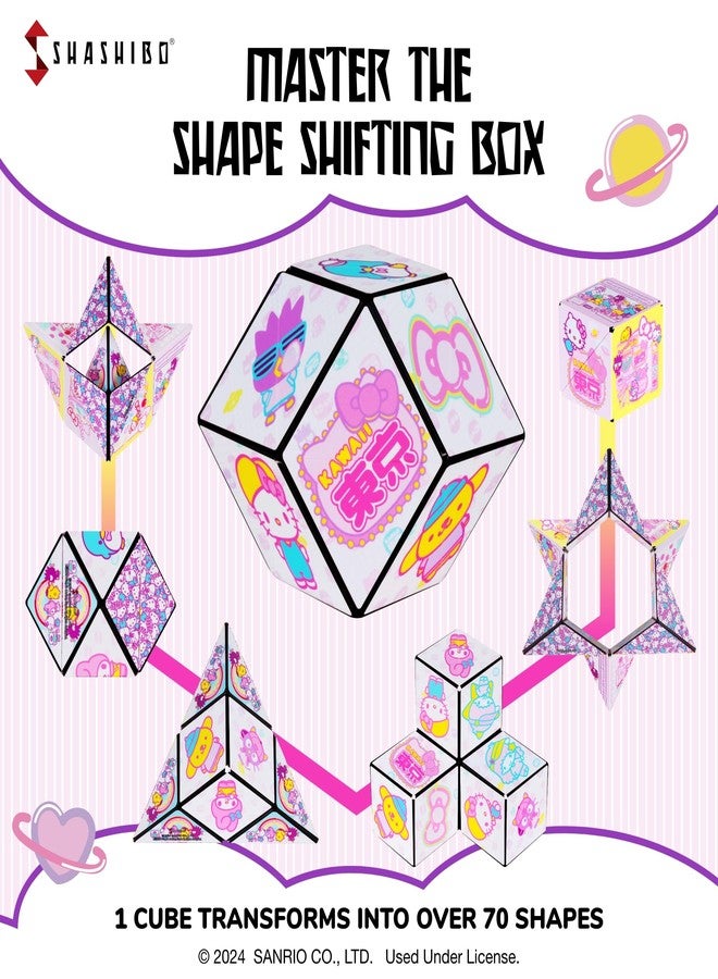 SHASHIBO Hello Kitty & Friends Shape Shifting Box - STEM Magnetic Fidget Cube That Transforms Into Over 100 Shapes, Download Fun in Motion Toys Mobile App (Kawaii) - Image 3